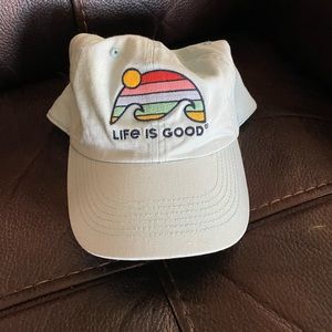 BRAND NEW Life is good hat blue